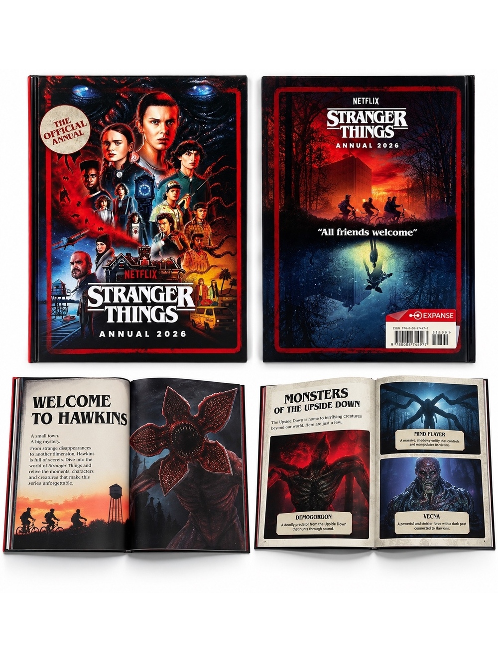 Stranger Things Annual 2026 Official Netflix Hardcover Book Like New